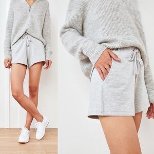 SuperSoft Fleece Shorts in Heather Gray